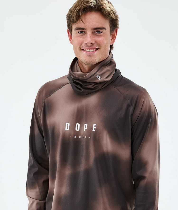 Dope Snuggle Basislaag Top Heren MMIX Brown Tiedye, Image 2 of 7