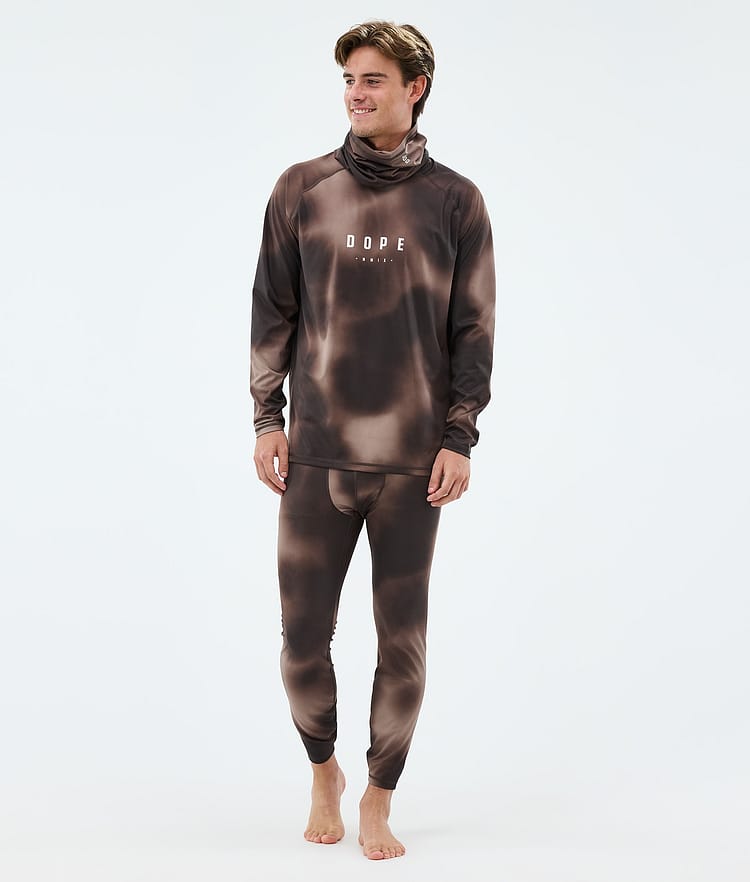 Dope Snuggle Basislaag Top Heren MMIX Brown Tiedye, Image 3 of 7