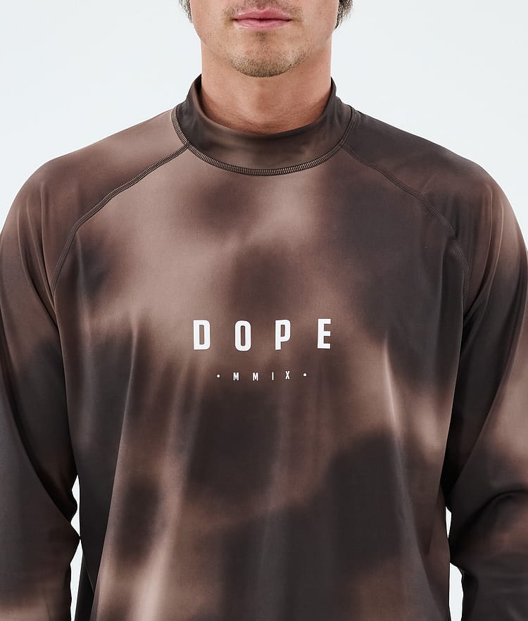 Dope Snuggle Basislaag Top Heren MMIX Brown Tiedye, Image 6 of 7