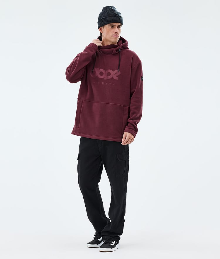 Dope Cozy II Fleece Hoodie Men Burgundy, Image 3 of 7