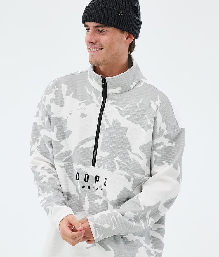 Dope Comfee Midlayer Pullover Herren Grey Camo, Image 2 of 5