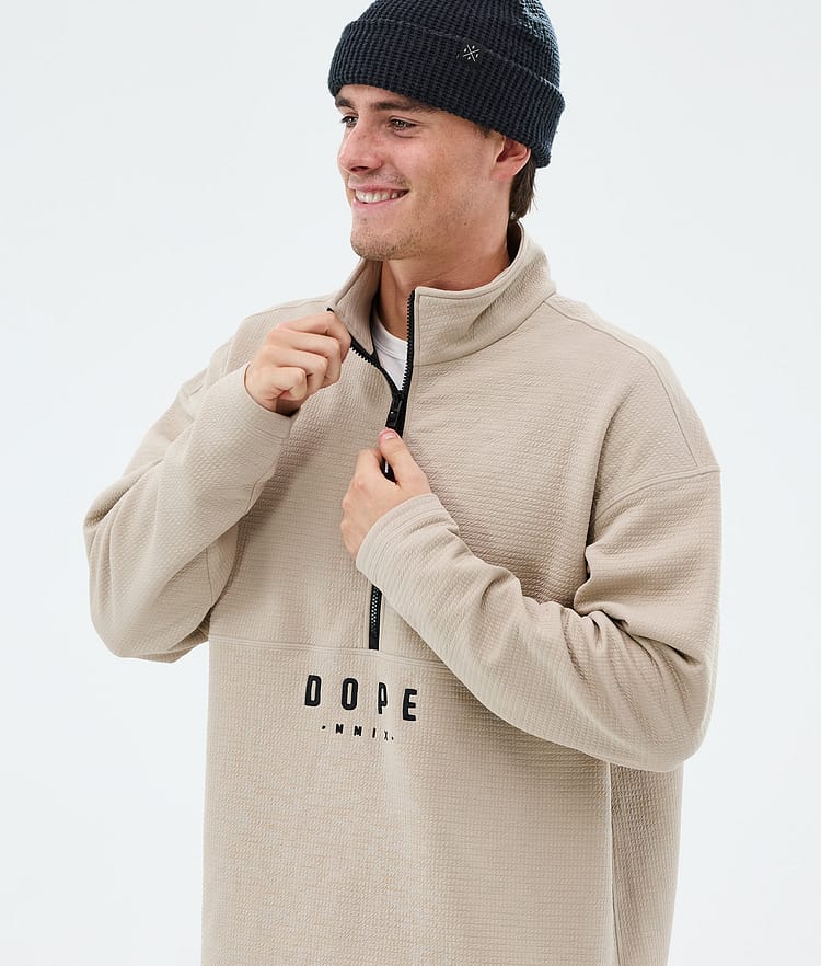 Dope Comfee Midlayer Pullover Herren Sand, Image 2 of 5