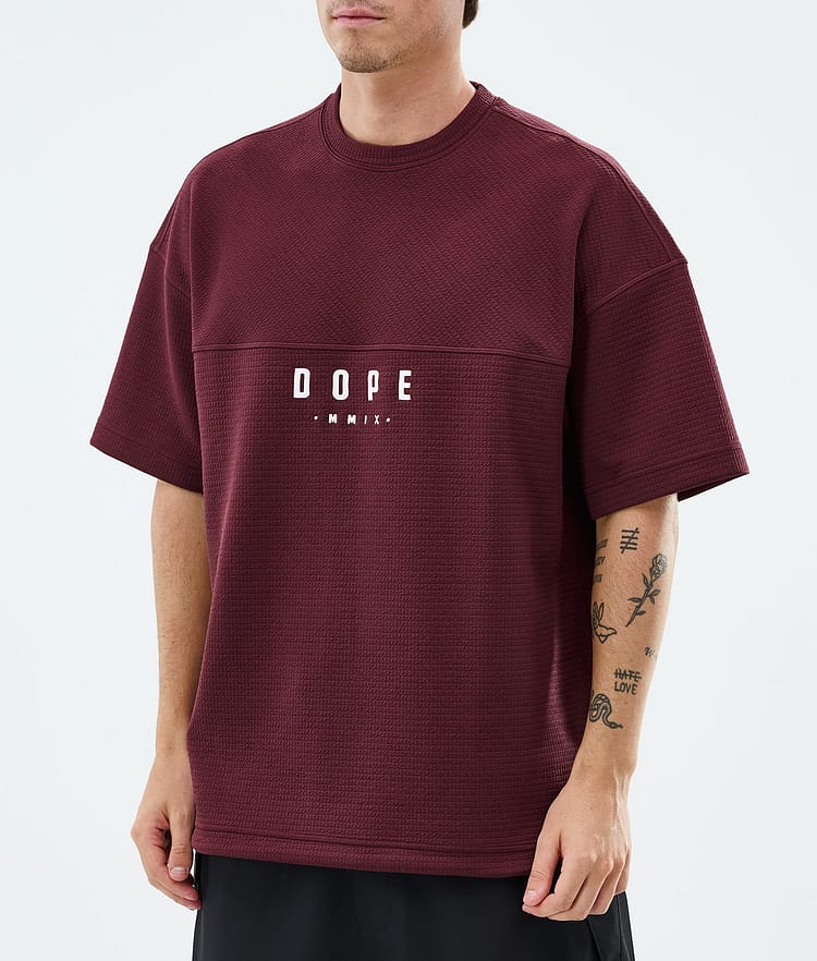 Dope Forge Midlayer T-shirt Heren Burgundy, Image 2 of 6