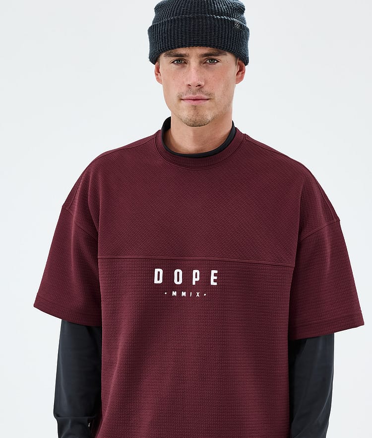 Dope Forge Midlayer T-shirt Heren Burgundy, Image 3 of 6