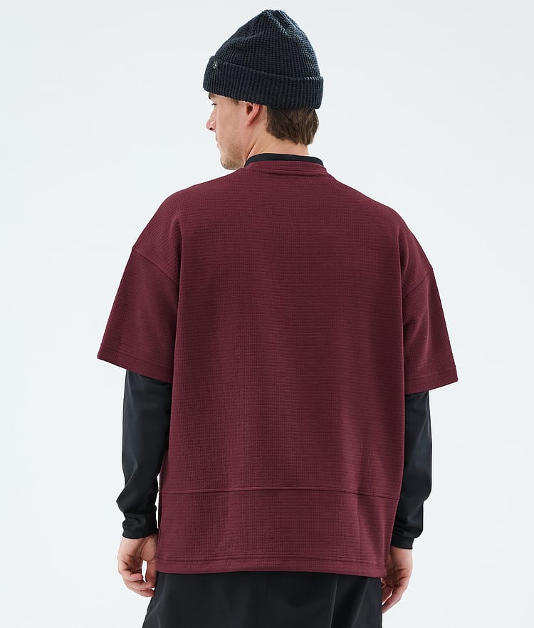 Dope Forge Midlayer T-shirt Heren Burgundy, Image 6 of 6