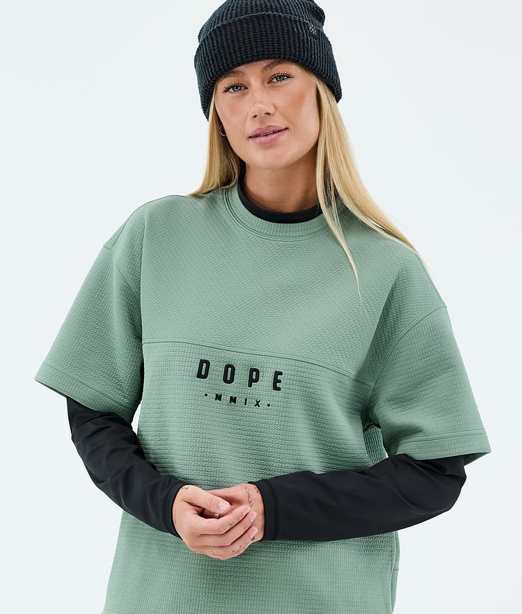 Dope Forge W T-shirt Midlayer Femme Faded Green, Image 3 of 6