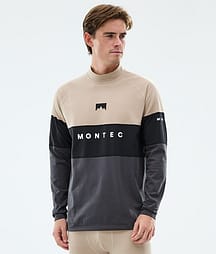 Montec Alpha Baselayer top Herre Sand/Black/Phantom