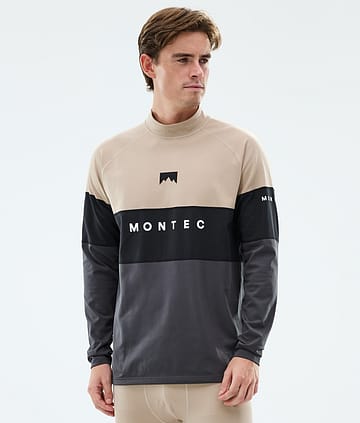 Montec Alpha Base Layer Top Sand/Black/Phantom