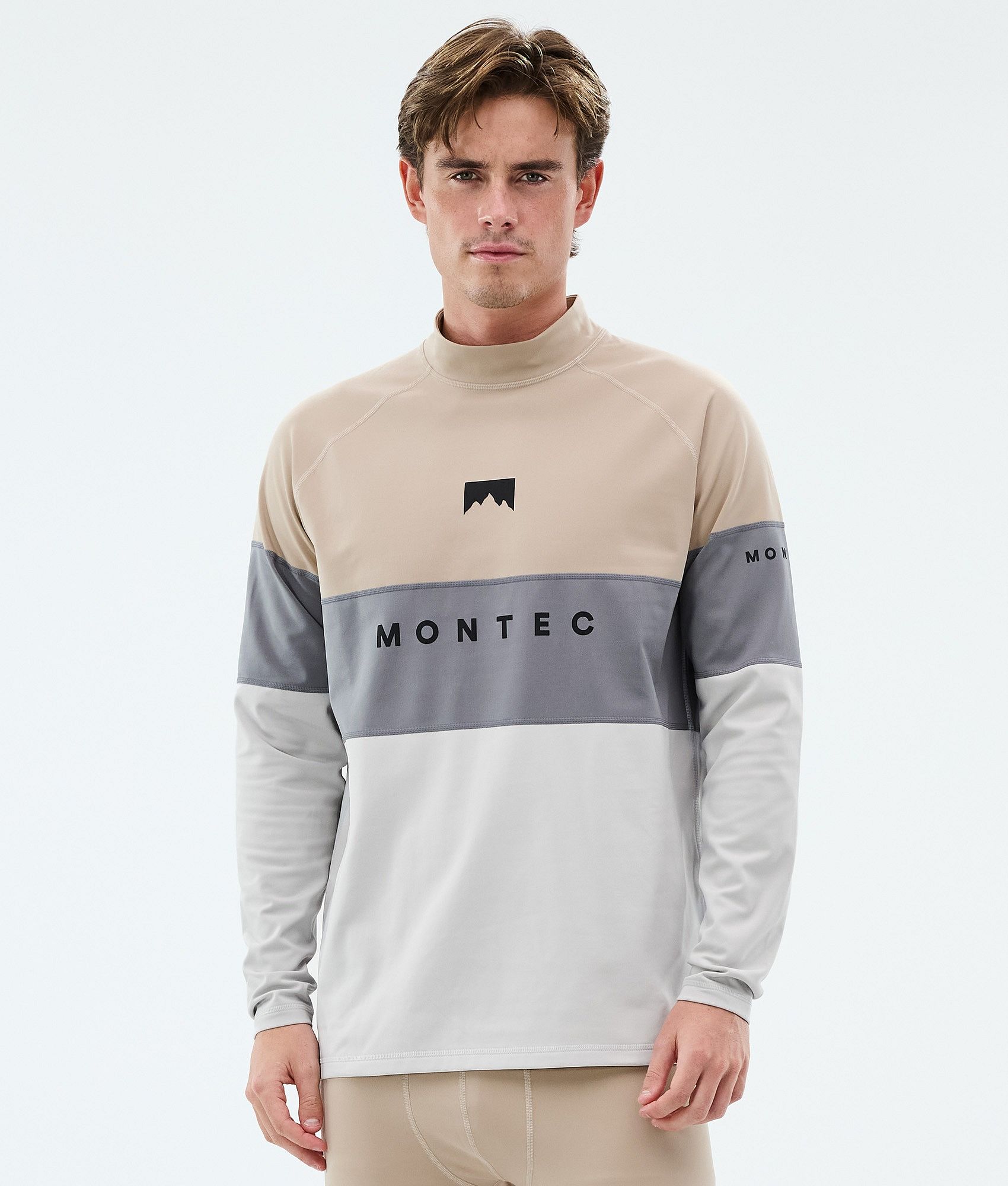 Montec Alpha Maglia Termica Uomo - Sand/Light Pearl/Light Grey
