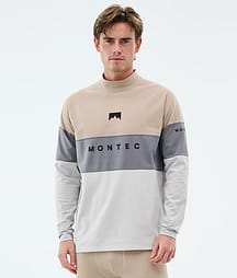 Montec Alpha Baselayer top Herre Sand/Light Pearl/Light Grey