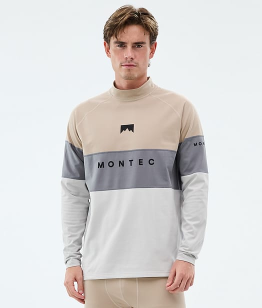 Montec Alpha Basislaag Top Heren Sand/Light Pearl/Light Grey