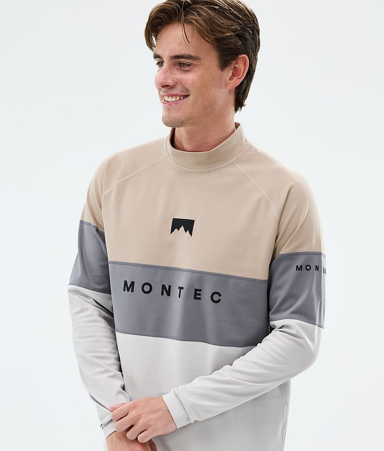 Montec Alpha Base Layer Top Men Sand/Light Pearl/Light Grey, Image 2 of 5
