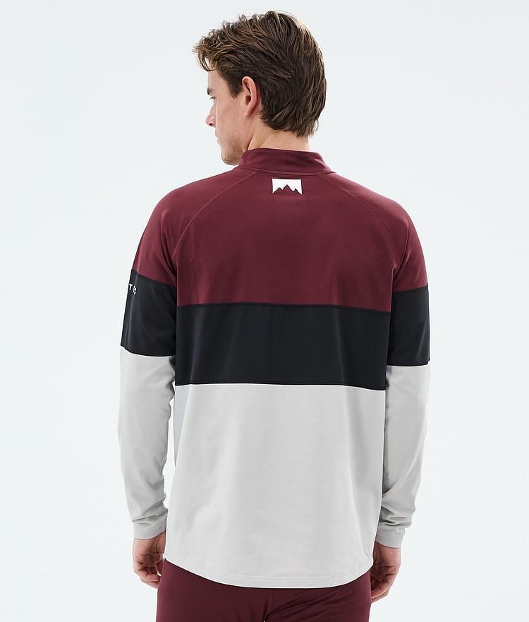 Montec Alpha Base Layer Top Men Burgundy/Black/Light Grey, Image 5 of 5