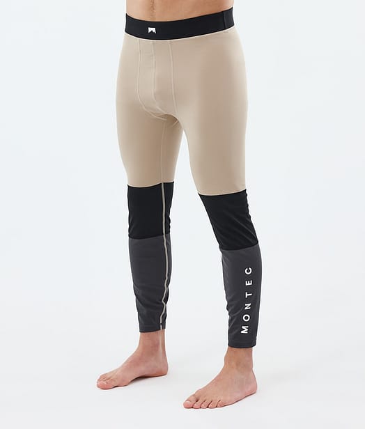 Montec Alpha Pantalon thermique Homme Sand/Black/Phantom
