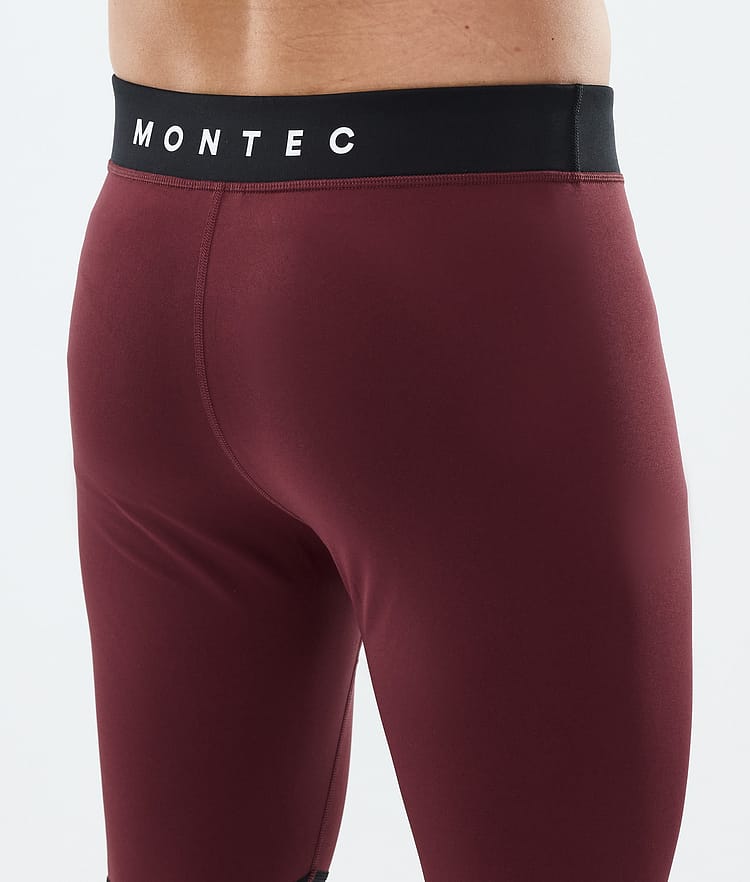 Montec Alpha Base Layer Pant Men Burgundy/Black/Light Grey, Image 6 of 7