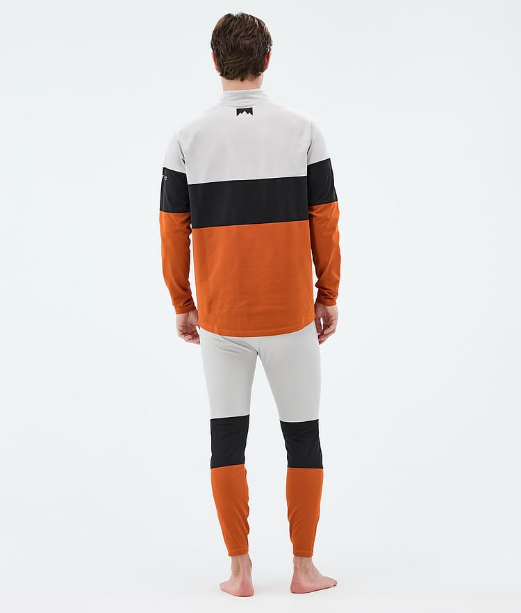 Montec Alpha Baselayer tights Herre Light Grey/Black/Burned Orange, Image 4 of 7