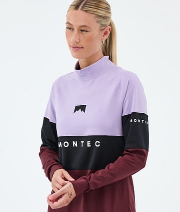 Montec Alpha W Base Layer Top Faded Violet/Black/Burgundy