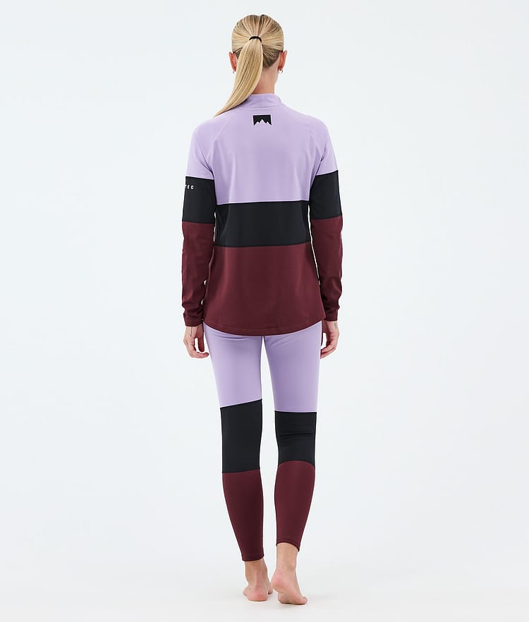 Montec Alpha W Baselayer top Dame Faded Violet/Black/Burgundy, Image 4 of 5
