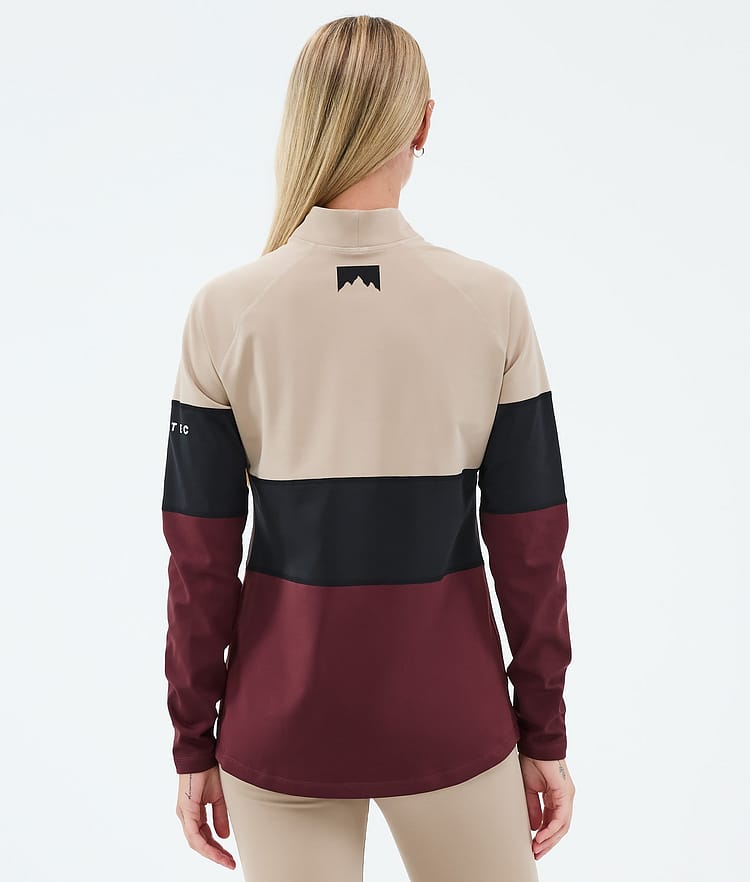 Montec Alpha W Maglia Termica Donna Sand/Black/Burgundy, Image 5 of 5