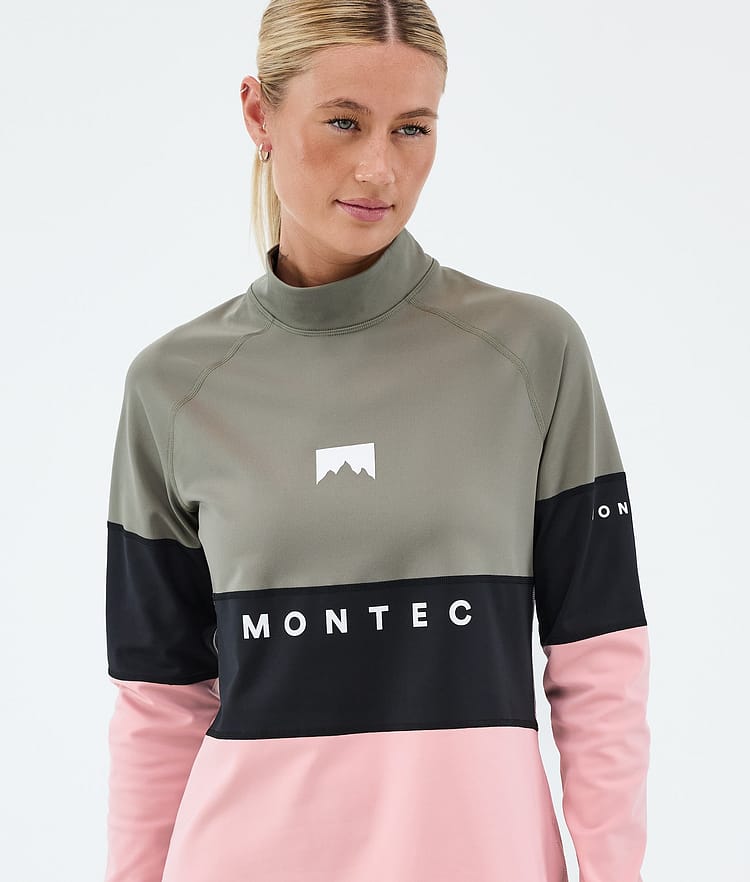 Montec Alpha W Basislaag Top Dames Greenish/Black/Soft Pink, Image 2 of 5