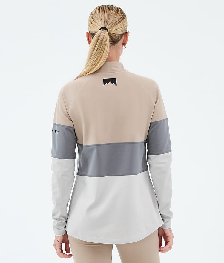 Montec Alpha W Funktionsshirt Damen Sand/Light Pearl/Light Grey, Image 5 of 5