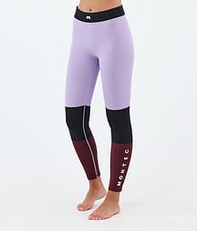 Montec Alpha W Basislaag Broek Dames Faded Violet/Black/Burgundy