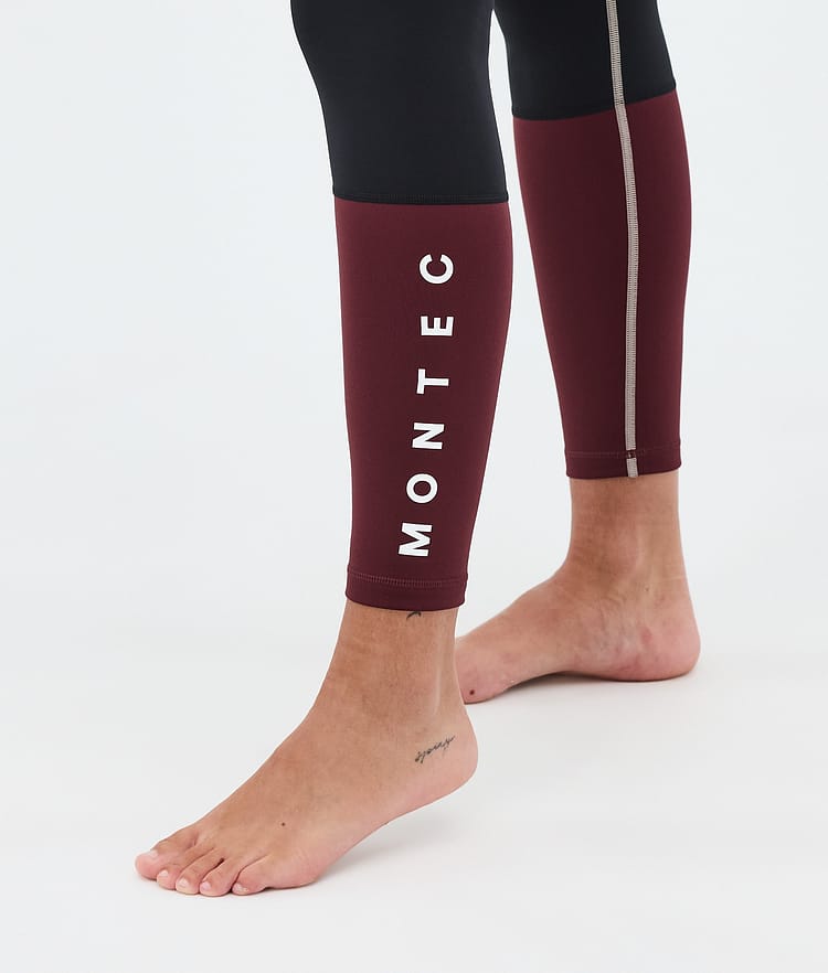 Montec Alpha W Base Layer Pant Women Sand/Black/Burgundy, Image 7 of 7