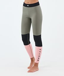 Montec Alpha W Basislaag Broek Dames Greenish/Black/Soft Pink