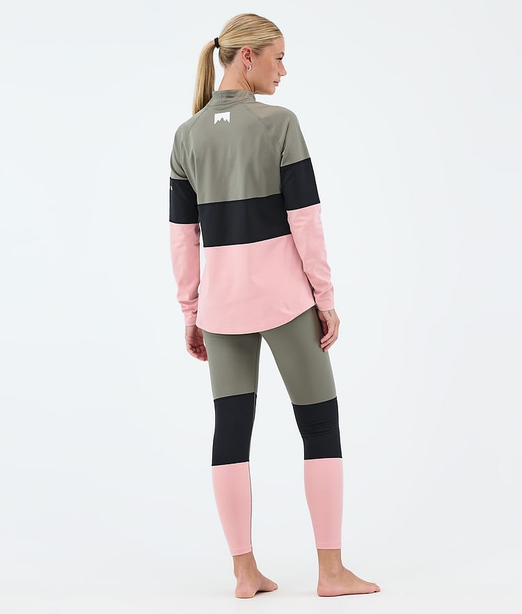 Montec Alpha W Basislaag Broek Dames Greenish/Black/Soft Pink, Image 4 of 7