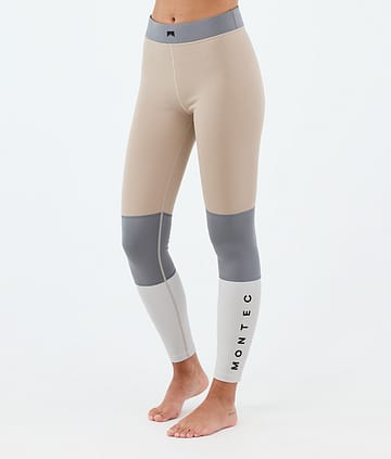Montec Alpha W Base Layer Pant Sand/Light Pearl/Light Grey