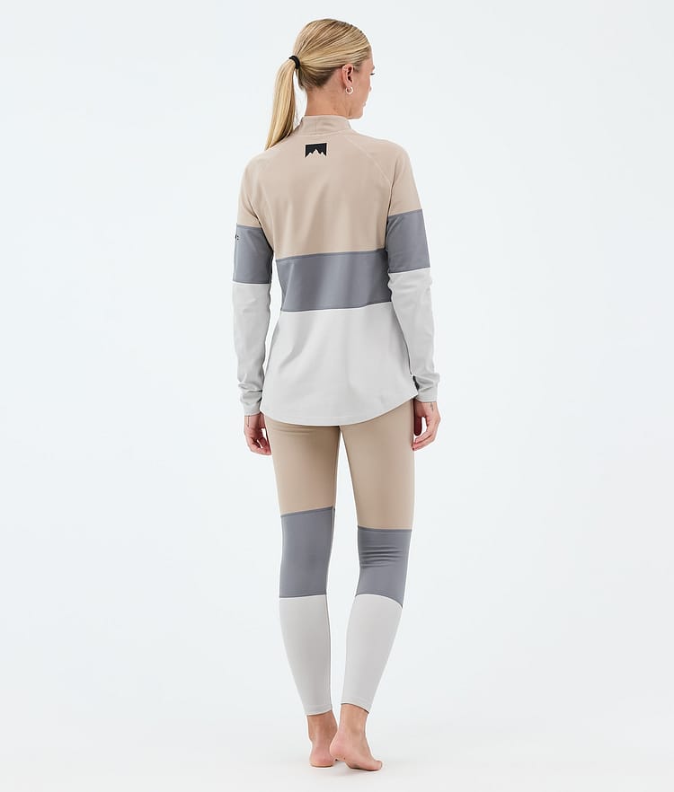 Montec Alpha W Base Layer Pant Women Sand/Light Pearl/Light Grey, Image 4 of 7
