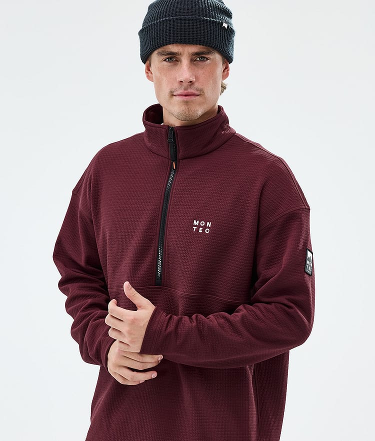 Montec Nova Midlayer Sweater Men Burgundy, Image 2 of 6