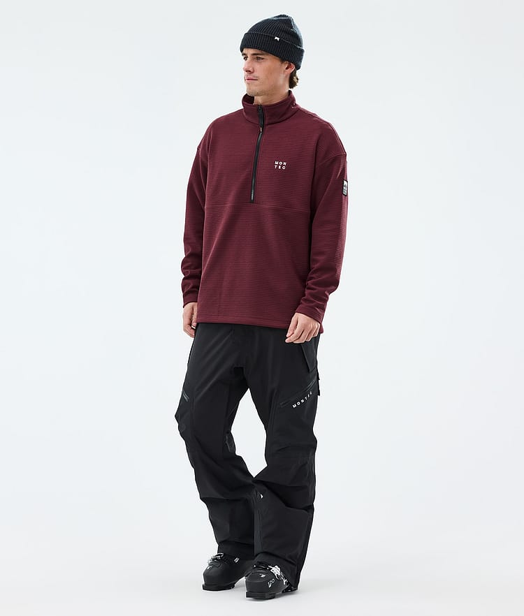 Montec Nova Midlayer Sweater Men Burgundy, Image 3 of 6