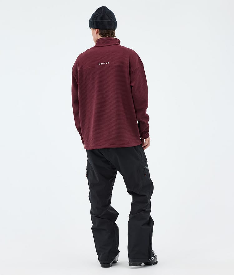Montec Nova Midlayer Sweater Men Burgundy, Image 4 of 6