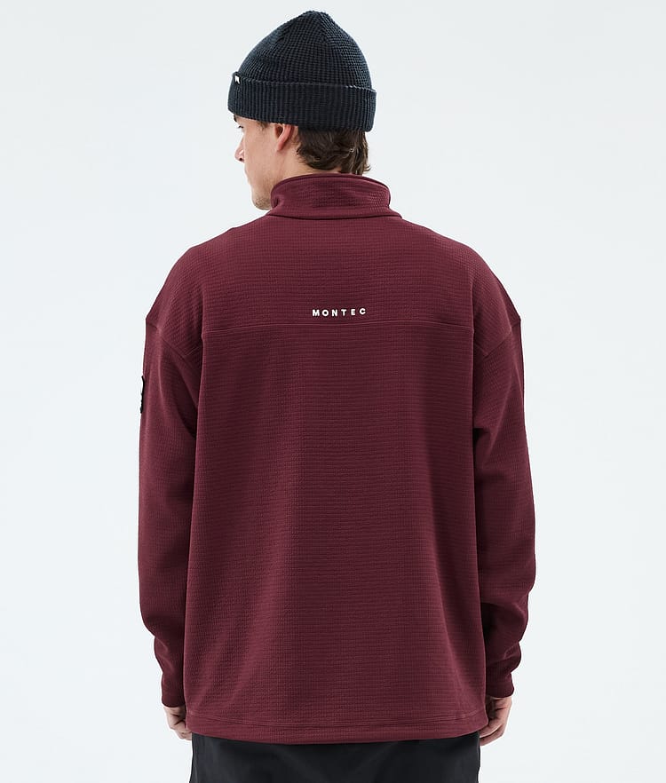 Montec Nova Midlayer Sweater Men Burgundy, Image 6 of 6
