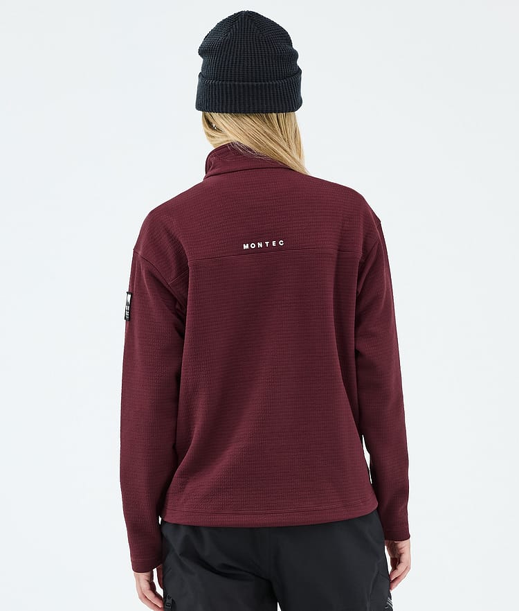 Montec Nova W Midlayer Pullover Damen Burgundy, Image 6 of 6