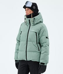 Dope Puffer W Full Zip Giacca Snowboard Donna Faded Green