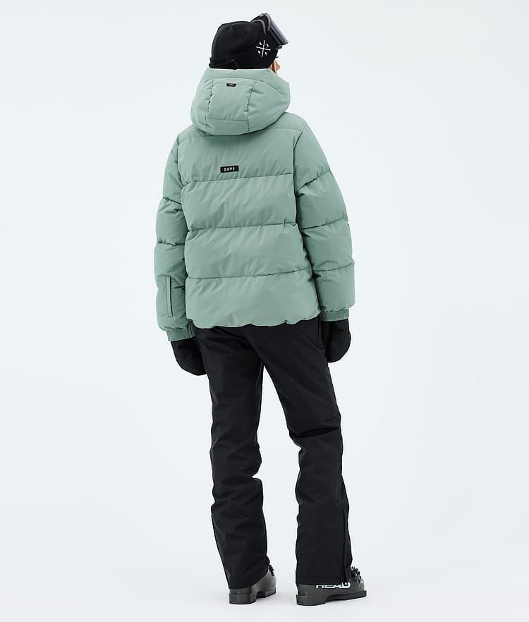 Dope Puffer W Full Zip Chaqueta Esquí Mujer Faded Green, Imagen 3 de 8
