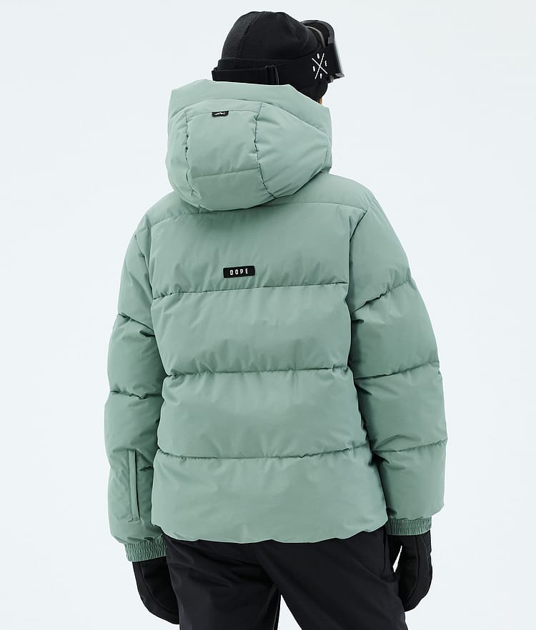 Dope Puffer W Full Zip Chaqueta Esquí Mujer Faded Green, Imagen 6 de 8