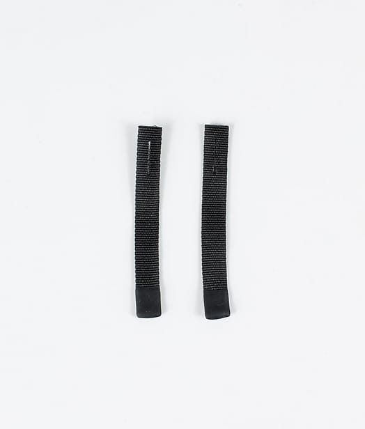 Utilities 2pc Rips Tape Zip Puller Vervangingsonderdeel Black/Black Tip