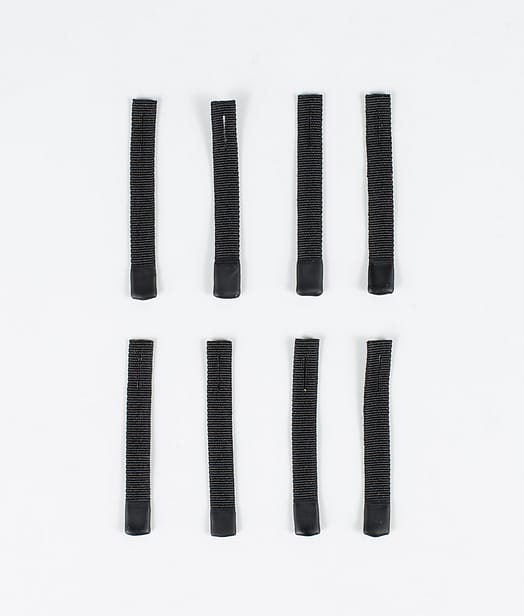 Utilities 8pc Rips Tape Zip Puller Vervangingsonderdeel Black/Black Tip