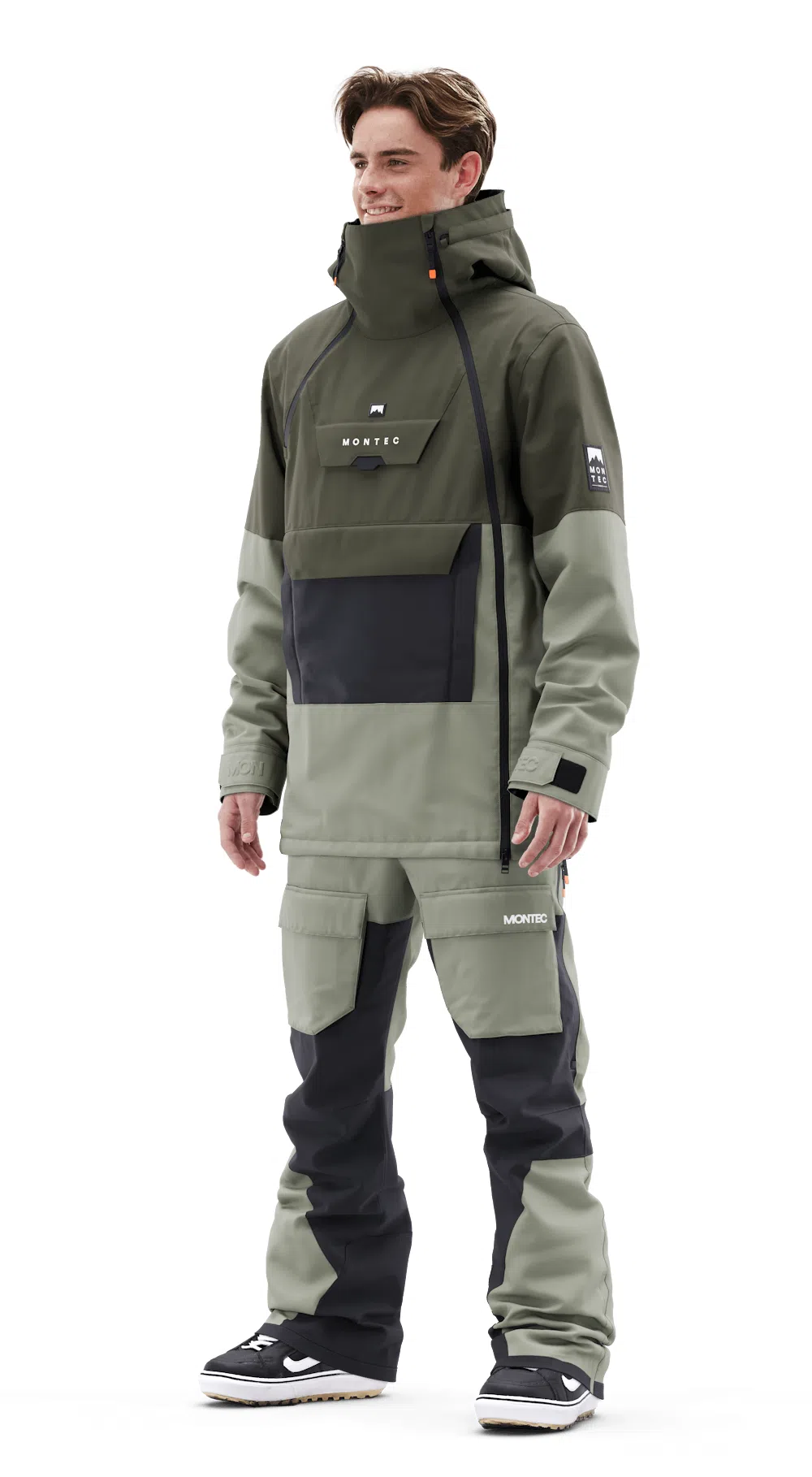 Montec Doom Snowboard Jacket Men Olive Green/Black/Greenish