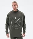 Dope Snuggle 21 Top Termiczny Mężczyźni 2X-Up Olive Green