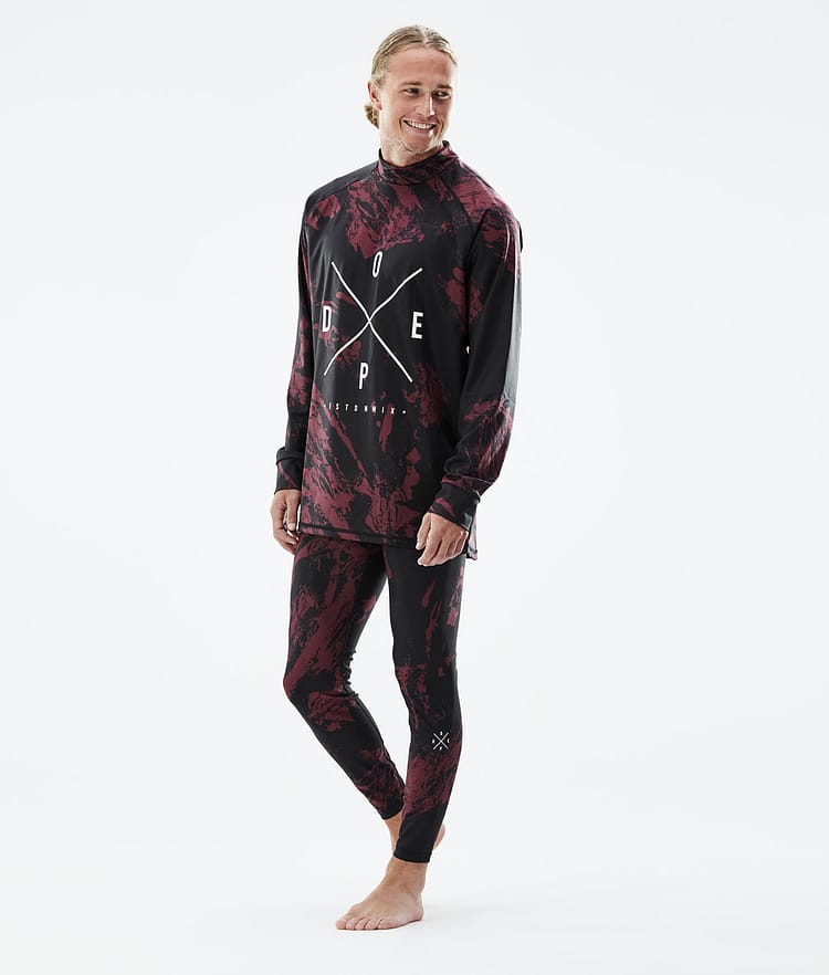 Dope Snuggle Top Termiczny Mężczyźni 2X-Up Paint Burgundy, Zdjęcie 3 z 6