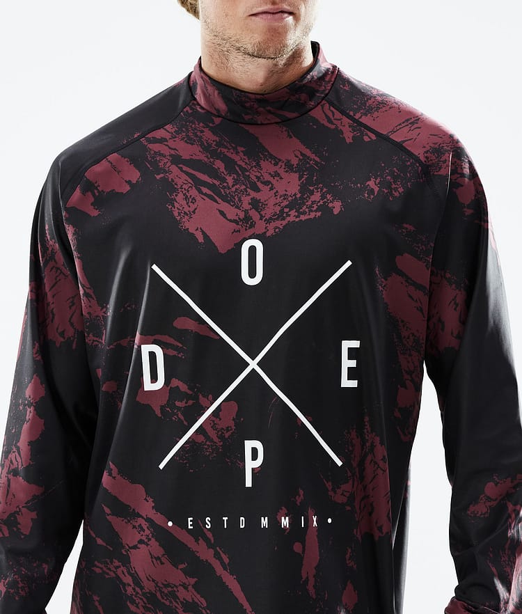 Dope Snuggle Top Termiczny Mężczyźni 2X-Up Paint Burgundy, Zdjęcie 5 z 6