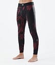 Dope Snuggle Legginsy Termoaktywne Mężczyźni 2X-Up Paint Burgundy
