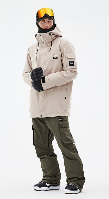 Dope Adept Snowboard Outfit Men Sand/Olive Green