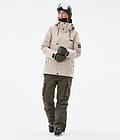 Dope Adept W Ski Outfit Dames Sand/Olive Green