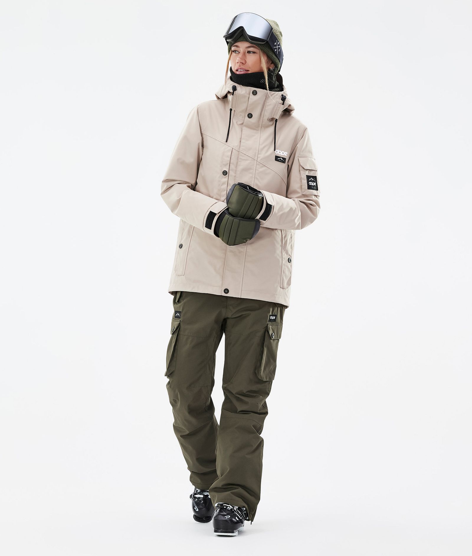 Dope Adept W Ski Outfit Women Sand/Olive Green