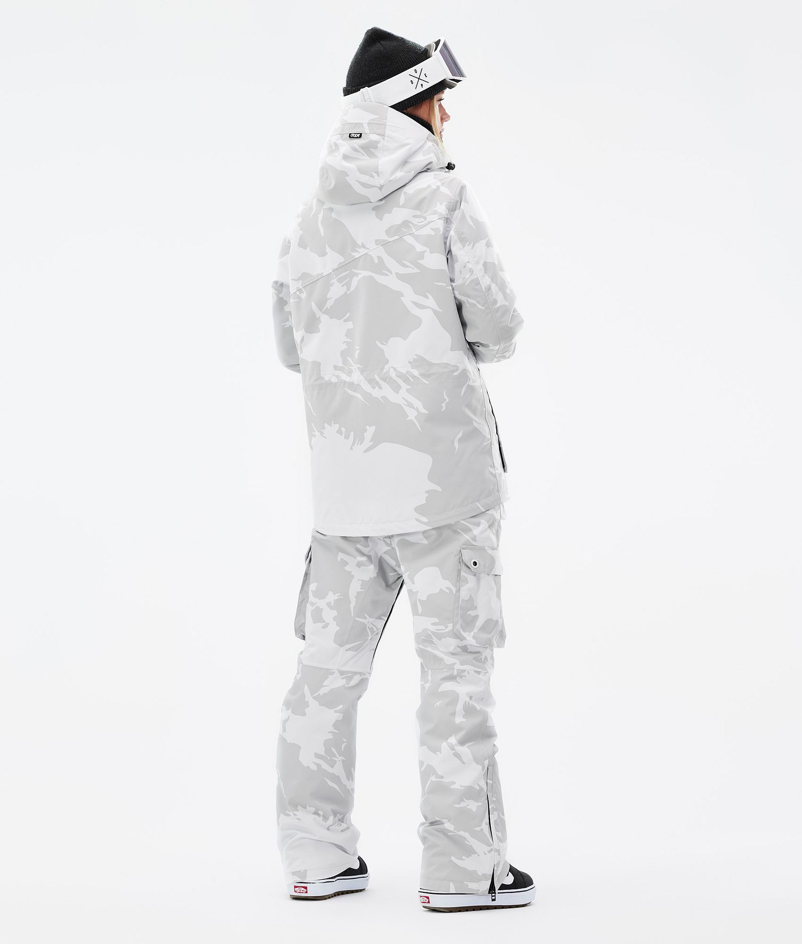 Dope Adept W Snowboard Outfit Dame Grey Camo